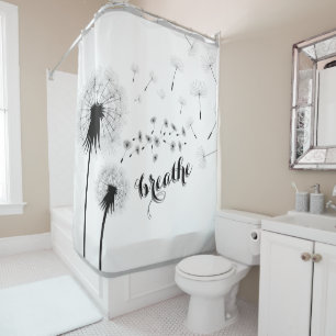 Modern Dandelion BREATHE Inspirational Quote