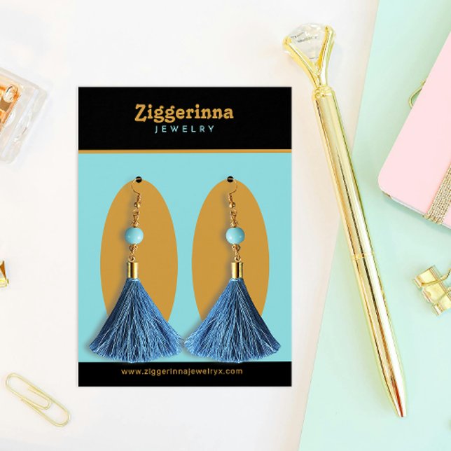 Modern Dangle Earrings Jewellery Display Card (Creator Uploaded)