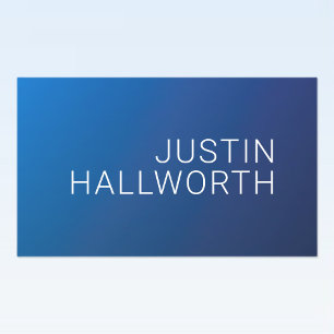 Modern Dark Blue Gradient & Minimal Editable Text Sticker