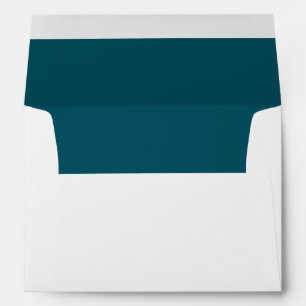 Modern Dark Blue Green Return Address Envelope
