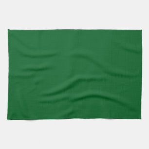 Modern Dark Forest Green Solid Colour Kitchen Towel