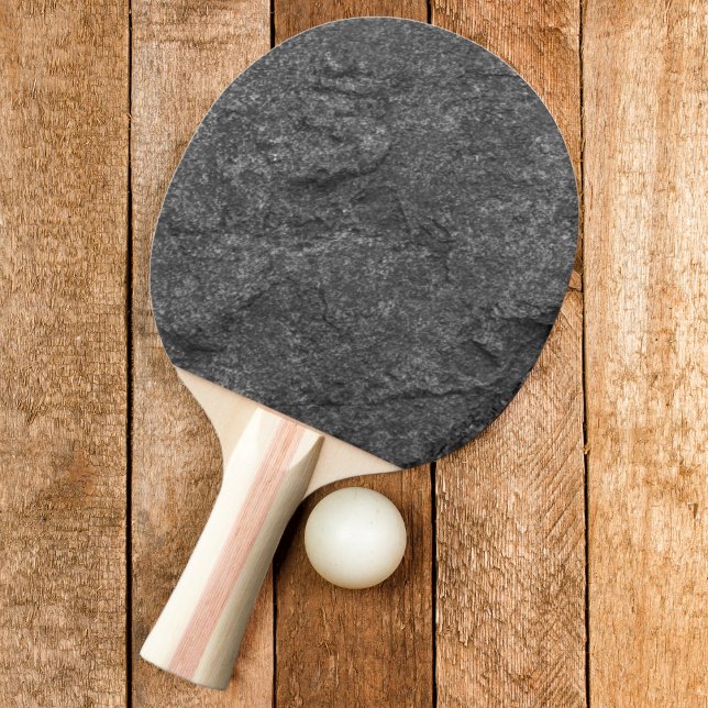 Modern Dark Granite Stone  Ping Pong Paddle (Creator Uploaded)