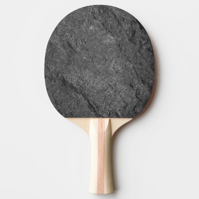 Modern Dark Granite Stone Simple  Ping Pong Paddle (Front)