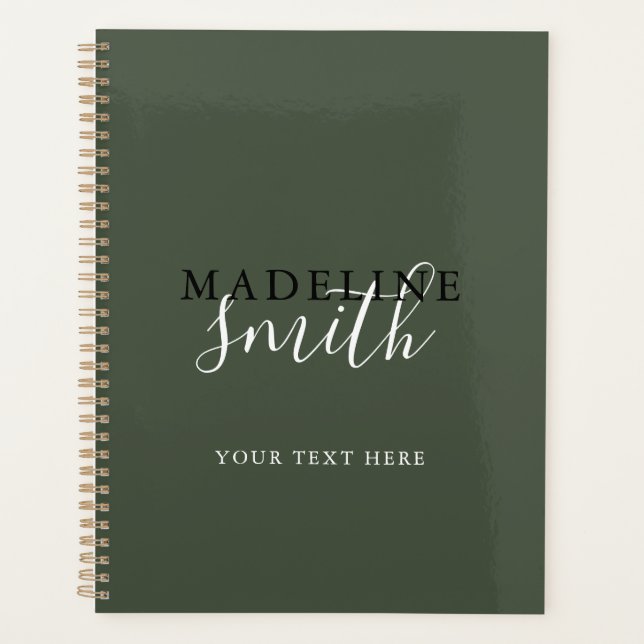 Modern Dark Green Typography Script (Devant)