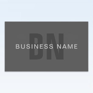 Modern Dark Grey Editable Monogram Design Template Sticker