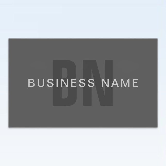 Modern Dark Grey Editable Monogram Design Template Sticker (Creator Uploaded)