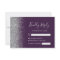 Modern Dark Purple Silver Faux Glitter Edge