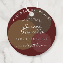 Modern Dark Red and Brown Colours Product Packagin