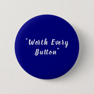 Modern Dark Red Solid Customizable Round Button