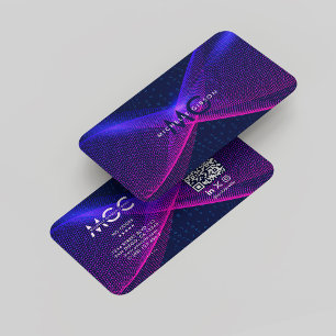 Modern Data Scientist Software Engineer Purple  Business Card