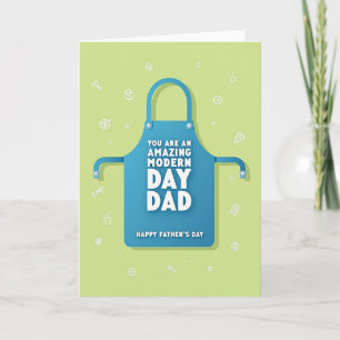 Modern Day Dad Icon Fathers Day Card