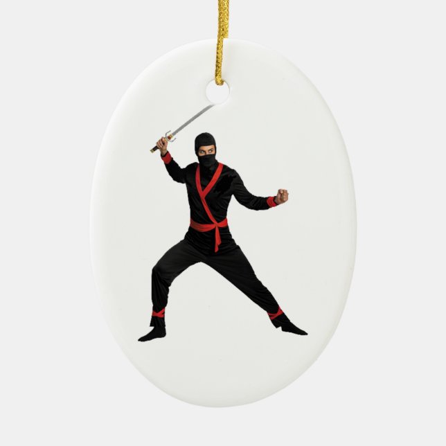 MODERN DAY NINJA CERAMIC ORNAMENT (Front)