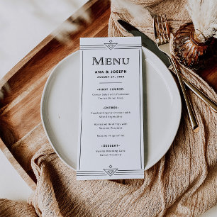 Modern Deco Classic Black and White Menu