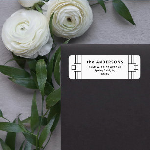Modern Deco Elegant Black and White