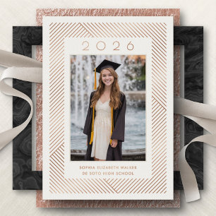 Modern Deco Graduation Foil Announcement