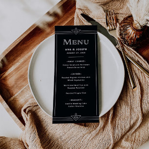 Modern Deco Rich Black Menu