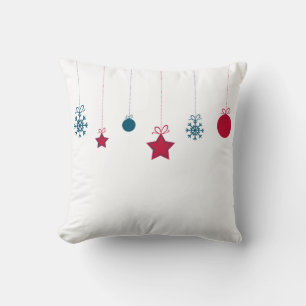 Modern Decorative Christmas Ornament Throw Pillow