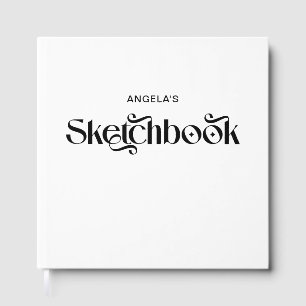 Modern Decorative Elegant Typography Sketch Book