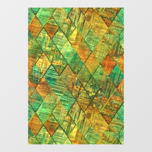 Modern Decorative Geometric Stained Glass Window Cling