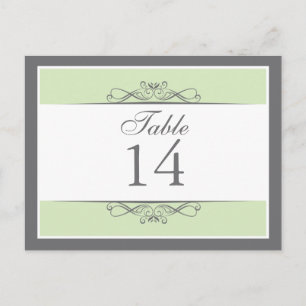 Modern Decorative Table Number Card
