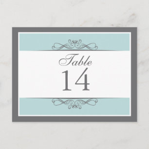 Modern Decorative Table Number Card