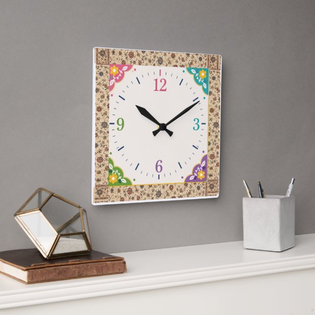 Modern Decorative Timepiece for Home & Office Square Wall Clock (Office)