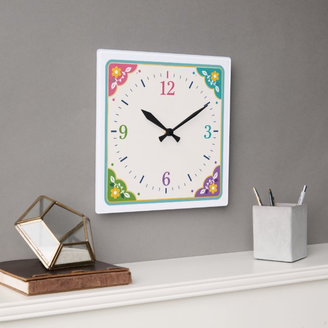 Modern Decorative Timepiece for Home & Office Square Wall Clock (Office)