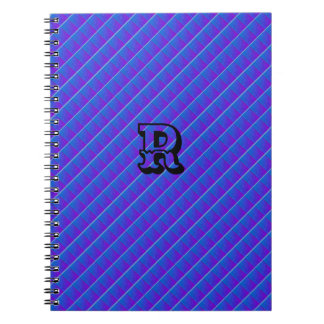 MODERN DEEP BLUE CUTE Spiral Photo  Notebook