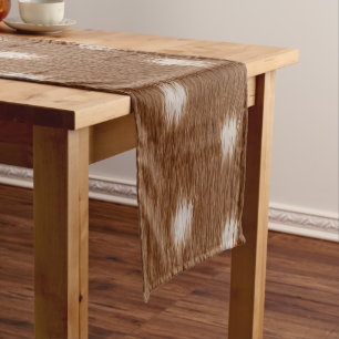 Modern Deer Skin Texture Stylish Short Table Runner
