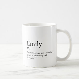 Modern Definition Custom Text Promotional Coffee Mug