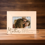 Modern Definition Of Mother Photo<br><div class="desc">Show your appreciation for mom’s enduring love and selflessness with our personalized wooden etched photo frame. Beautifully handcrafted, it not only comes with an eloquent definition of a mother, but also allows you to add a personal touch with your own definition. It's an extraordinary gift that perfectly encapsulates the essence...</div>