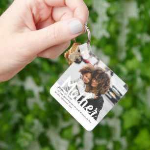 Modern   Definition Of Mother Photo Keychain