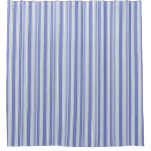 Modern Denim Blue Striped