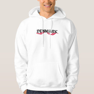 Modern Denmark Scandinavia Flag Country Souvenir Hoodie