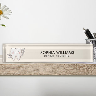 Modern Dental Hygienist Nameplate