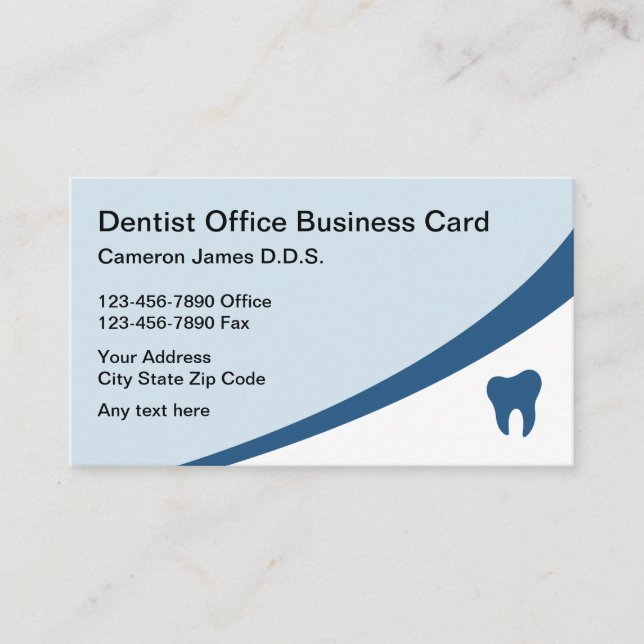 Modern Dentist Office Business Card (Front)
