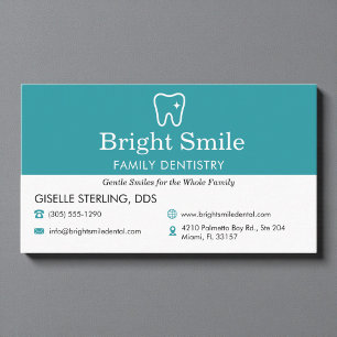 Modern Dentistry Dental Office Business Card