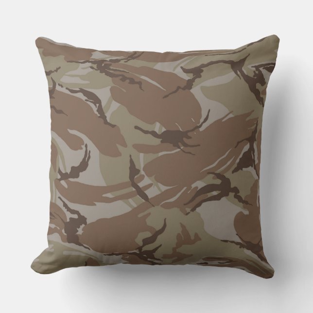 Modern  Desert Camo Pillow (Front)