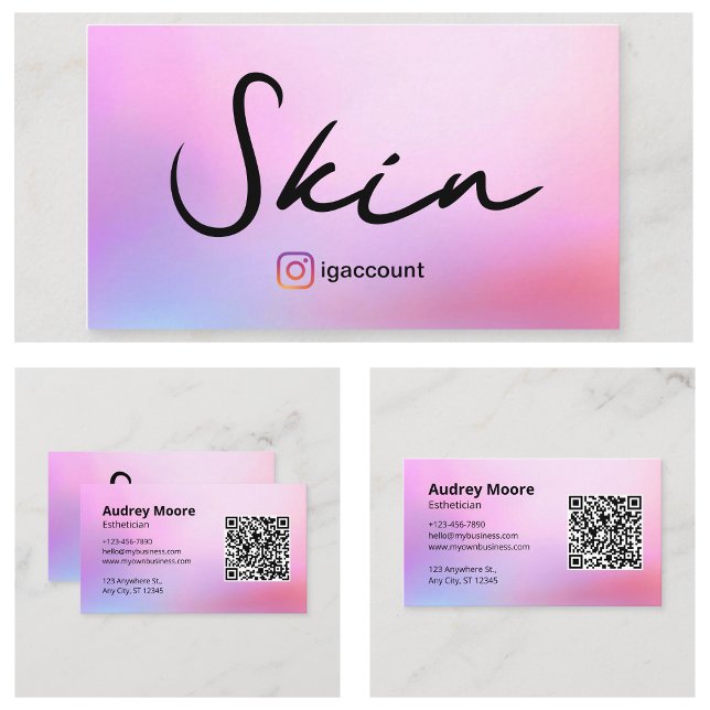 Modern Design Aesthetician Business Card (Modern Design Esthetician Business Card
)
