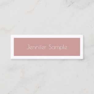 Modern Design Beautiful Clean Plain Professional Mini Business Card