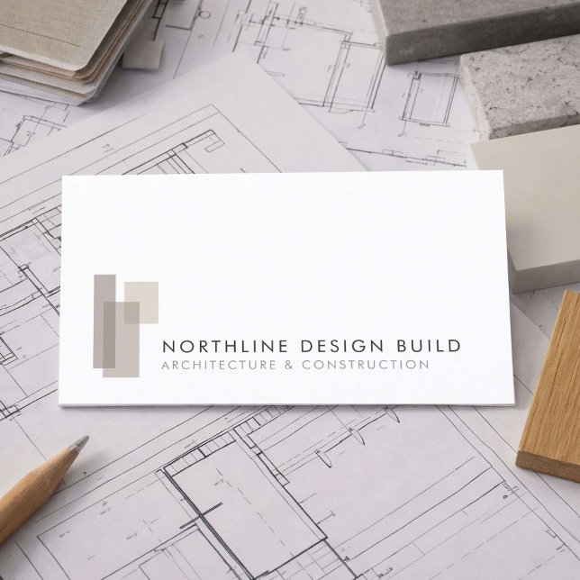 Modern Design Build Firm Business Card (Creator Uploaded)