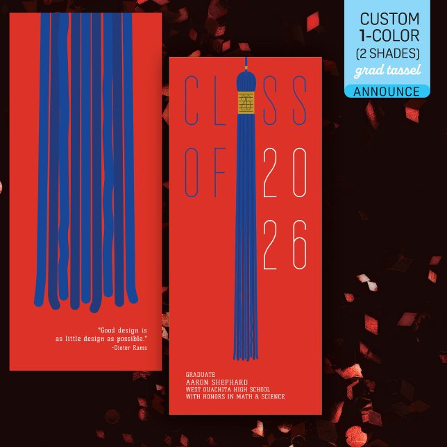 Modern Design Grad Announcement | Color-Editable (Creator Uploaded)