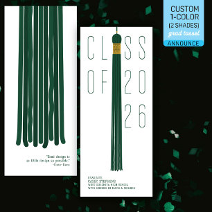 Modern Design Grad Announcement   Colour-Editable