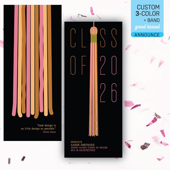 Modern Design Graduation Announcement | Color-Edit (Creator Uploaded)
