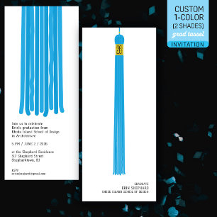 Modern Design Graduation Invitation 2 colour Tasse
