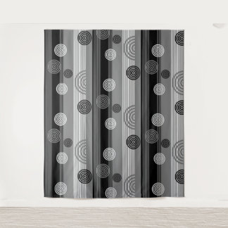 Modern design in Black and White Tapestry