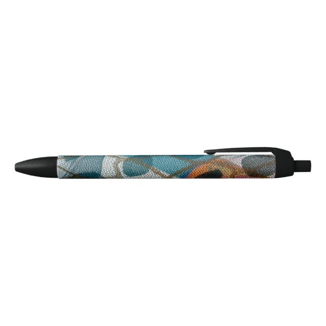Modern design interconnecting cell links black ink pen (Top)