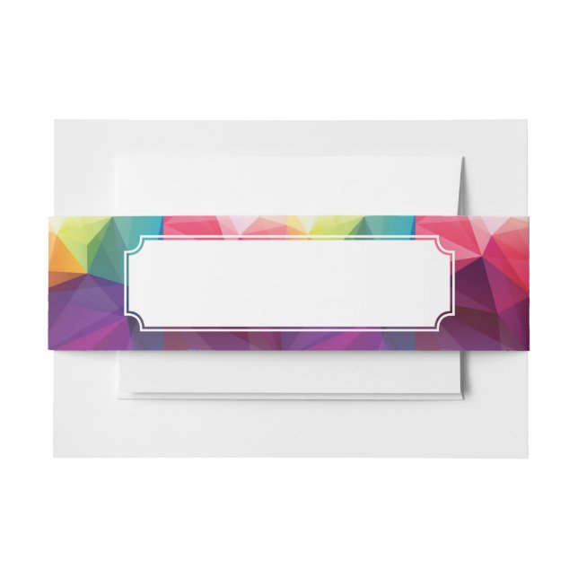 Modern Design Invitation Belly Band (Front Example)