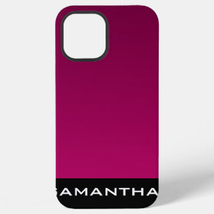 Modern Design Monogram Gradient Purple Pattern iPhone 12 Pro Max Case