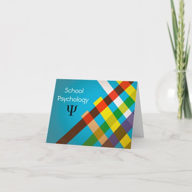 Modern Design School Psychology Note Cards (Front)